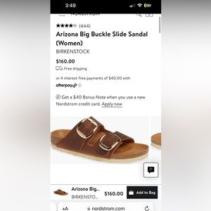 birkenstock arizona big buckle - antique cognac oiled leather size 39